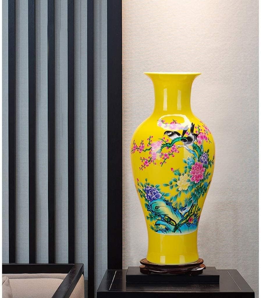 花瓶 伝統美術工芸品 花瓶晴峰型 寿孔雀 瑞峰印 美品】 花瓶 伝統美術